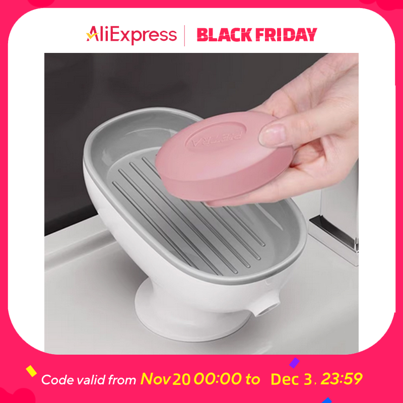 Kitchen Gadgets Luxury - Portasapone a ventosa drenabile, antiruggine, per