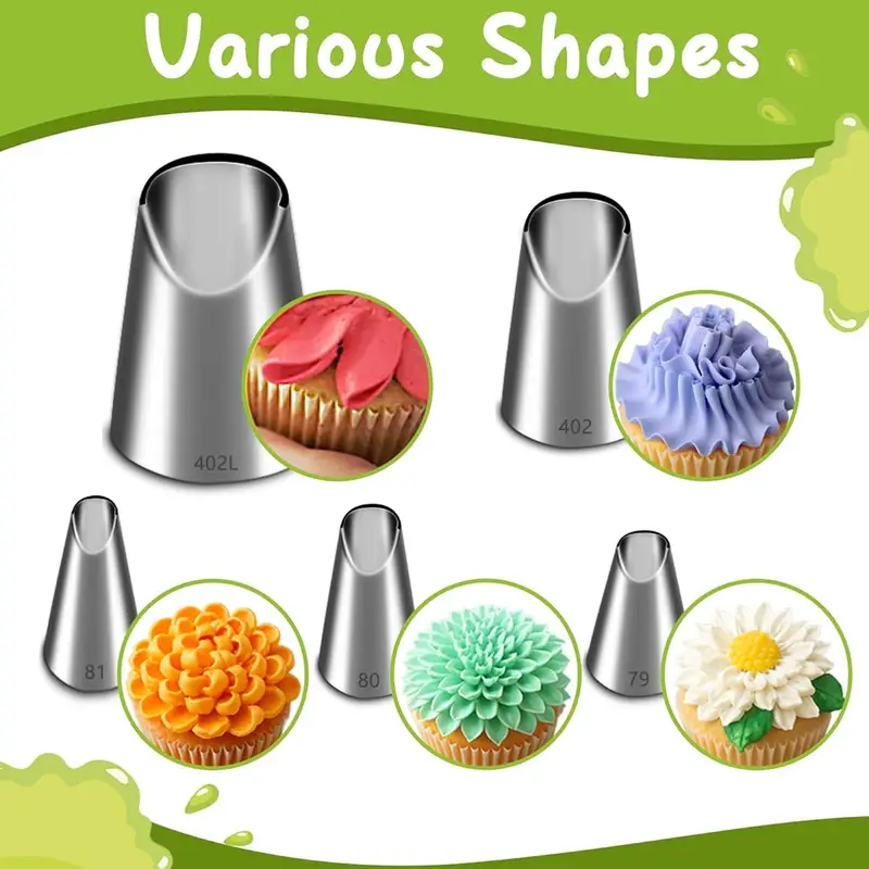 Quality Kitchen Gadgets - Set di 5 ugelli per decorazioni